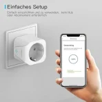 Aoycocr Wi-Fi pametni vtičnici, deluje z Alexa Echo & Echo Google, 2kosa - slika 4