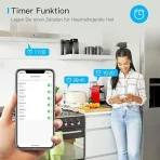 Aoycocr Wi-Fi pametni vtičnici, deluje z Alexa Echo & Echo Google, 2kosa - slika 3