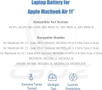 7.3V 35Wh A1375 Laptop Baterija za MacBook Air 11" 2010 - slika 2