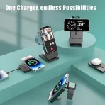 Brezžični Mag Safe polnilnik z PoweBankom za iPhone, prenosno uro in Airpods zadnjikos 2