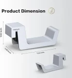 NexiGo PS5 Držalo za slušalke, Mini Hanger, Podporni drog - Bela - slika 3