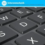 Emetok Bluetooth tipkovnica za iPad, brezžična QWERTZ, črna - slika 4