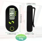 Flintronic Mini Pedometer za hojo, 3D pedometer, natančen z obeskom - slika 2