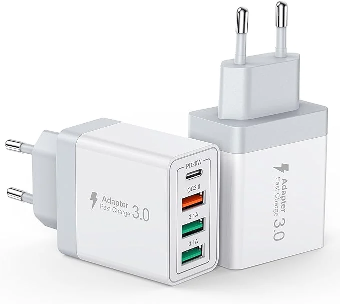 Hitri polnilec 40W polnilec USB C, 2 kosa zadnjikos 1 Hitri polnilec 40W polnilec USB C, 2 kosa - slika 1