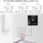 KETOTEK WiFi termostat - Deluje z Alexa Echo - Google Home zadnjikos 4