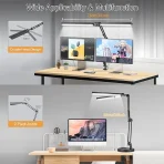 NOEVSBIG LED namizna luč 2-v-1, zaščita oči, 3 barve - slika 4