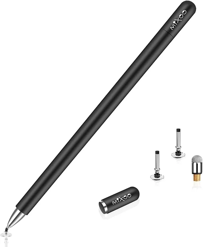 Mixoo-Pisalo-Stylus-za-tablicne-racunalnike-z-magnetnim-pokrovckom-zanjikos-crna Mixoo Pisalo Stylus za tablične računalnike, z magnetnim pokrovčkom - slika 1