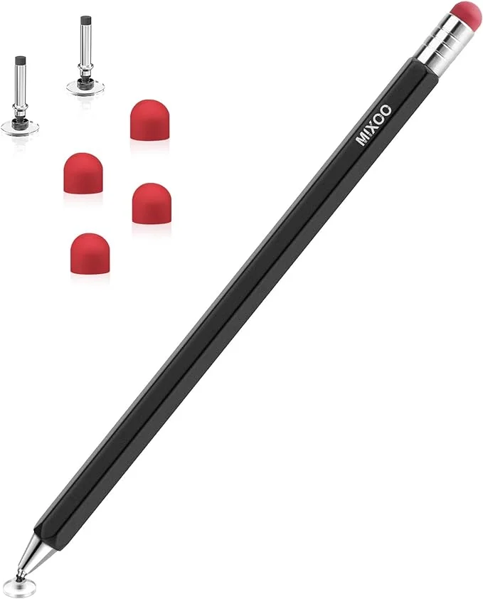 Mixoo Stylus za zaslone na dotik, 2 v 1, vrtljivo univerzalno pisalo zadnjikos 1 Mixoo Stylus za zaslone na dotik, 2 v 1, vrtljivo univerzalno pisalo - slika 1