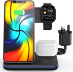 3-v-1 Brezžični Polnilec za iPhone, Apple Watch, AirPods