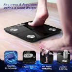 Foryond Digitalna tehtnica za telesno analizo – do 180 kg, Bluetooth - slika 3