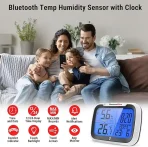 ThermoPro Bluetooth higrometer, termometer s časom in datumom - slika 4