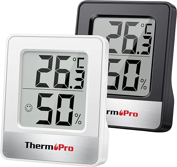 ThermoPro Digitalni mini termometer in higrometer, 2 kosa zadnjikos 1 ThermoPro Digitalni mini termometer in higrometer, 2 kosa - slika 1