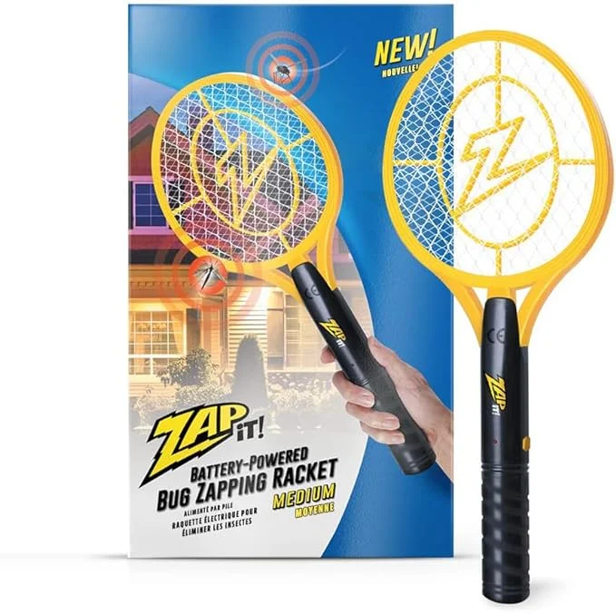 ZAP IT! Električni lopar za insekte zadnjikos 1 Zap It Bug Zapper, USB polnilni komarčni ubijalec, 4000 V, LED svetloba - slika 1