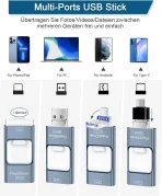AXFEE 4 v 1 USB Stick 256 GB za Telefon, PC, Pad, Android - slika 2