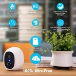 TONTON WLAN IP zunanji nadzorni sistem, brezžična kamera z nočnim vidom - slika 3