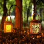 JHY DESIGN Set 2 Metalnih Nosilcev za Sveče z LED Svečami - slika 5
