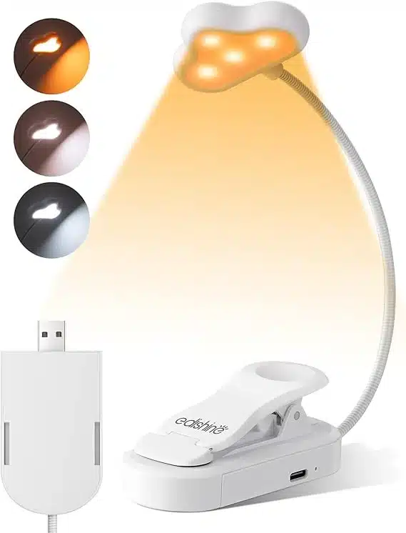 LED USB polnilna bralna svetilka EDISHINE, 3 barvni načini 1 LED USB polnilna bralna svetilka EDISHINE, 3 barvni načini - slika 1
