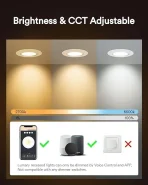 Lumary pametni vgradni LED reflektorji, 4 kosi, RGBW 85mm - slika 4