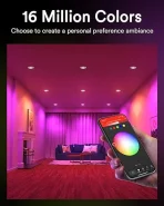 Lumary pametni vgradni LED reflektorji, 4 kosi, RGBW 85mm - slika 5