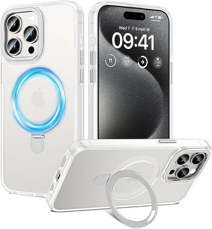 HWeggo Protezione Fotocamera In Vetro 9H E Alluminio Per IPhone 15 Pro/Pro Max – Anti-Graffio, Design CD Pattern, Facile Da Installare