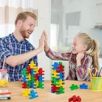 Montessori lesene kocke za otroke, komplet 16 kosov - slika 2