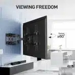 Univerzalni stenski nosilec za TV 37–85", vrtljiv/nagiben - slika 2