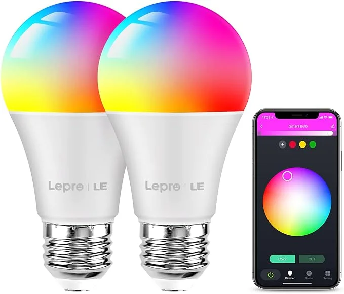 Pametna žarnica Wi-Fi žarnica E27 9W RGB 1 Pametna Wi-Fi žarnica E27 9W RGB (2 kosa) - slika 1