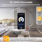 Smart WLAN LED žarnice GU10, Alexa, Dimmable, RGB, 4 kos - slika 4