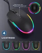seenda žična miška za računalnik z 1600 DPI USB - slika 2