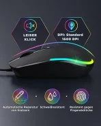 seenda žična miška za računalnik z 1600 DPI USB - slika 3