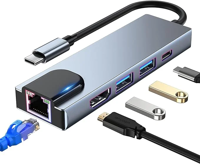 USB C Hub, priklopna postaja 5 v 1 s 4K HDMI zadnjikos 1 USB C Hub, priklopna postaja 5 v 1 s 4K HDMI - slika 1
