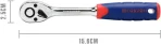 WORKPRO 14-delni komplet nasadnih ključev (4-13 mm), 1/4" - slika 2