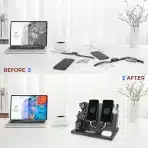 Lesena stojala za polnjenje za telefone in ure - darilo za moške - slika 3