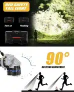 Hyted Naglavna svetilka 18000 lum, 8 LED, USB, vodoodporna - slika 3