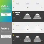 LED stropna luč s senzorjem gibanja, 18 W 6500 K - slika 4