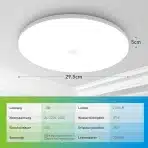 LED stropna luč s senzorjem gibanja, 18 W 6500 K - slika 3