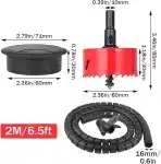 HBSTK komplet 10 kabelskih uvodnic, 60 mm, z luknjačem - slika 5