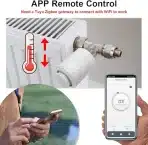 Termostatska glava KETOTEK pametni termostat za radiator, Wi-Fi - slika 4
