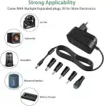 DC 24V 1A napajalnik, 100-240V AC pretvornik, 5 vtičev - slika 4