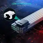 AsiaHorse PCIe 5.0 16AWG napajalni kabel za GPU, 30 cm, bel - slika 2
