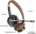 Conambo Bluetooth slušalke z mikrofonom, 25 ur predvajanja - slika 2
