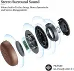 Conambo Bluetooth slušalke z mikrofonom, 25 ur predvajanja - slika 3