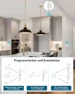 Brezžično stikalo DEWENWILS, brezžični stensko stikalo 230 V - slika 4