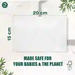 ECO SOUL 100% bambusove premium otroške robčke, 4 pakiranja po 64 robčkov - slika 5