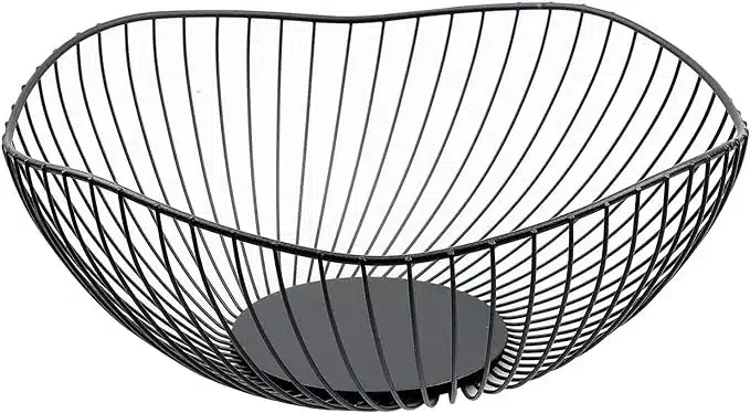EXLECO košara za sadje z valovito obliko zadnjikos 1 EXLECO kovinska košara za sadje z valovitim dizajnom - slika 1