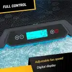 KLIM Glacier laptop cooler z 6 ventilatorji in RGB osvetlitvijo - slika 3