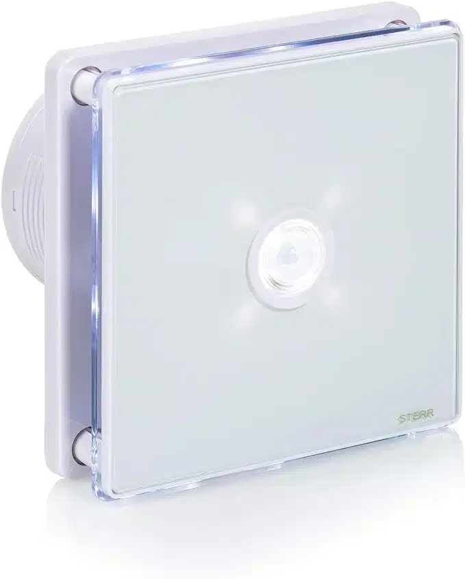 Kopalniški ventilator STERR 100mm z LED + PIR zadnjikos 1 Kopalniški ventilator STERR 100mm z LED + PIR - slika 1