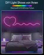 Ligency Neon LED trak RGB + Warm White 5m, združljiv z Alexa - slika 2