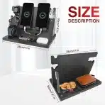 Leseni organizator za telefone in ure, darilo za moške - slika 2