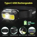 Hyted LED Naglavna svetilka s senzorjem in USB C polnjenjem (2 kosa) - slika 2